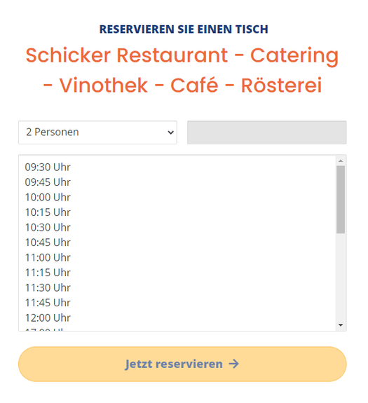 Reservierung